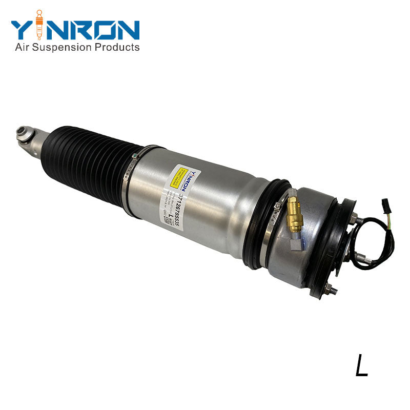 Side profile view for BMW 7-Series E65 E66 rear left air suspension strut with solenoid (EDC) (37126785535)
