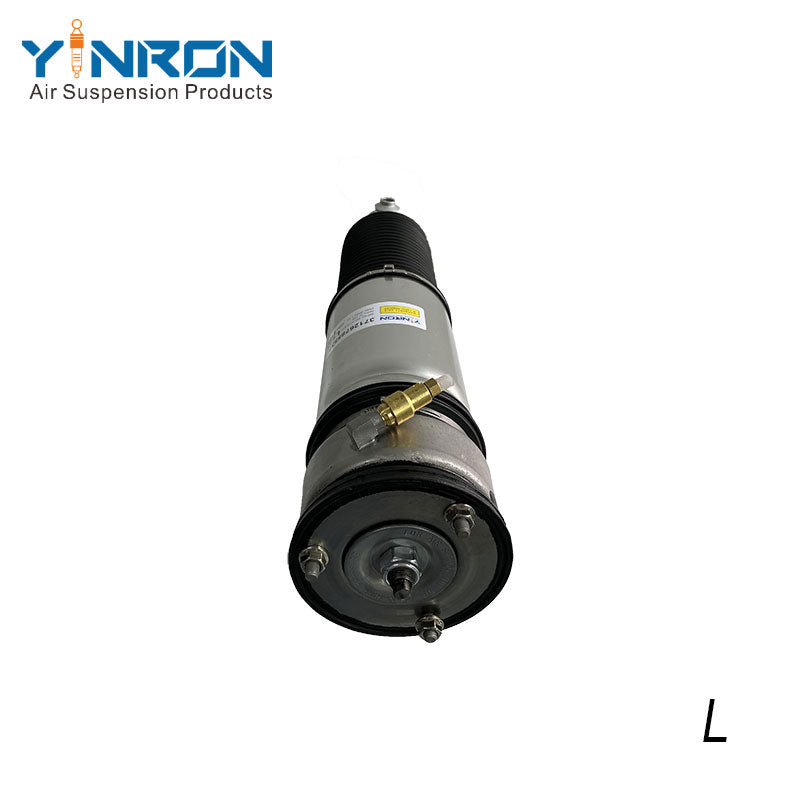 Detailed bottom mounting view for BMW 7-Series E65 E66 rear left air suspension strut without solenoid (EDC) (37126785537)
