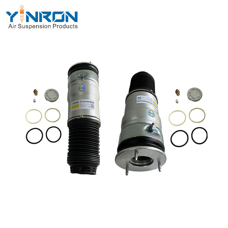 Full set pair view for BMW 7-Series F01 F02 rear air suspension springs (37126796929)
