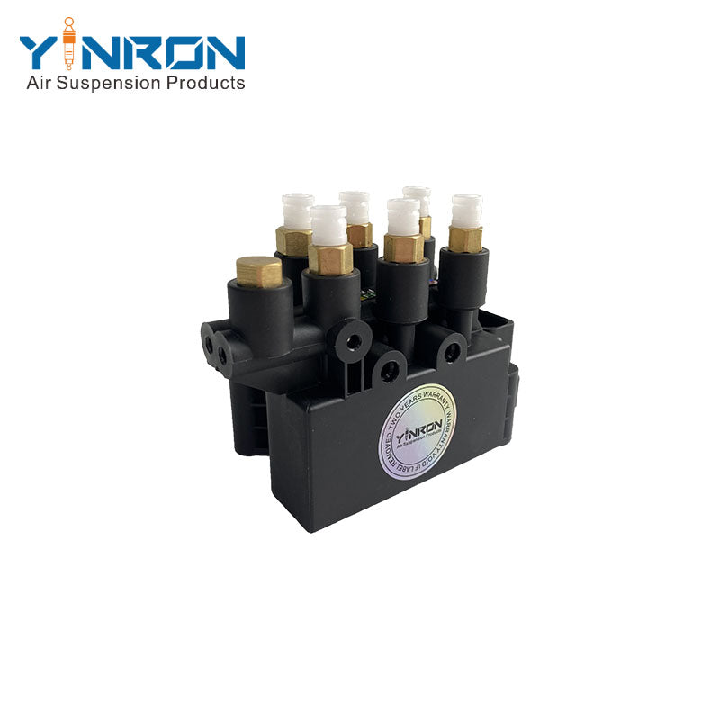 Front view of BMW 7 Series G11 G12 air suspension valve block (37206861882)
