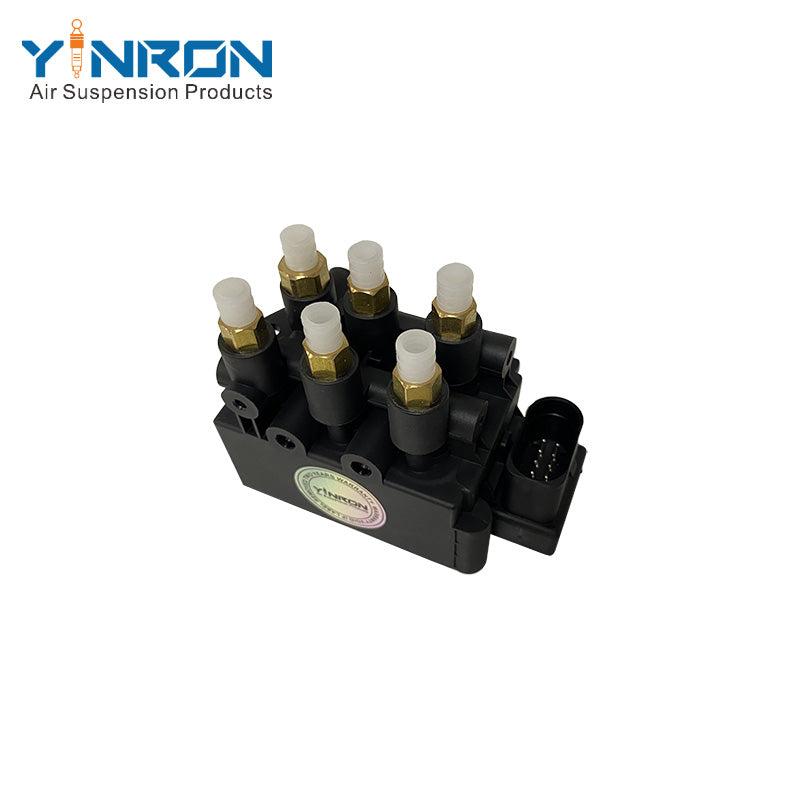 45-degree view of BMW 7 Series G11 G12 air suspension valve block (37206884682)