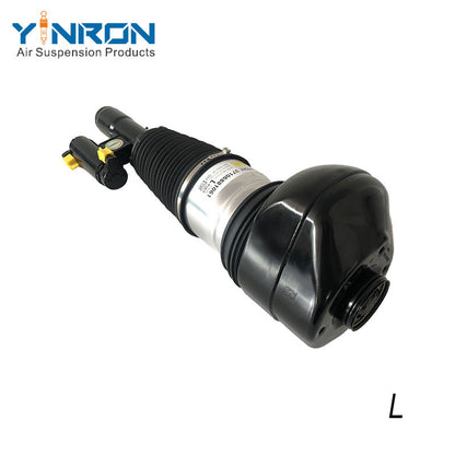 Detailed bottom mounting view for BMW 7-Series G11 G12 front left air suspension strut (37106881061) with 4WD xDrive