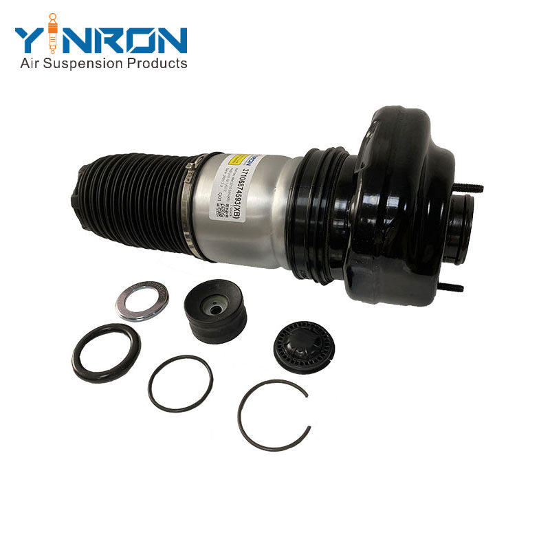 Side view for BMW 7-Series G11 G12 rear left or right air suspension spring (37106874593 and 37106874594)