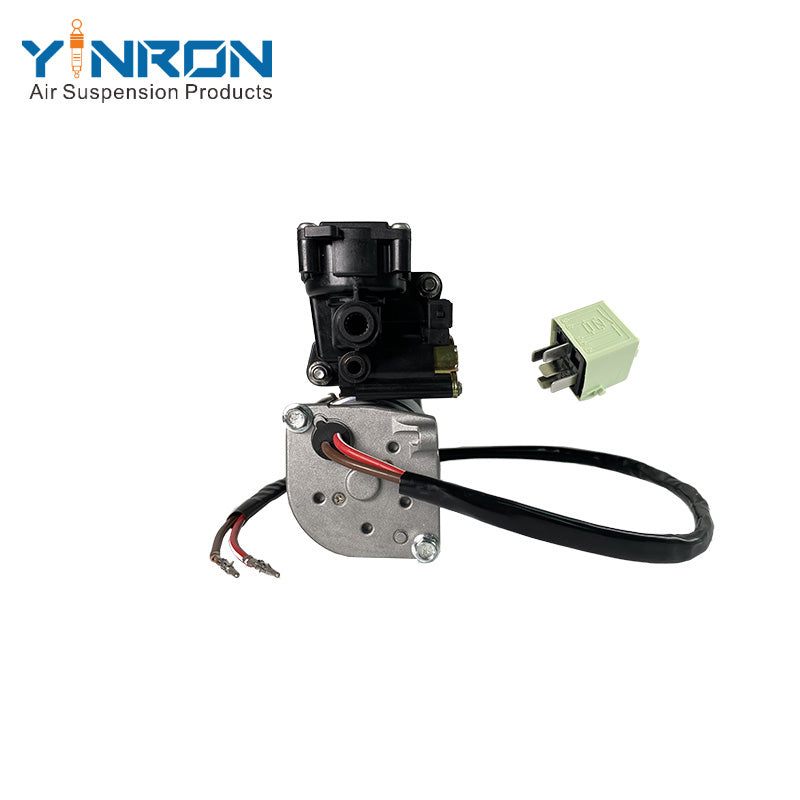 Left side elevation view for BMW X5 E53 4corner air suspension compressor pump with relay (37226787617)