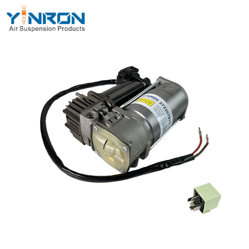 Overhead topdown view for BMW X5 E53 4corner air suspension compressor pump with relay (37226787617)