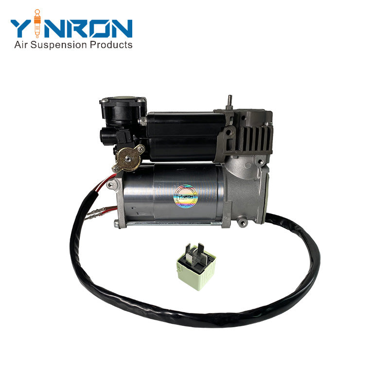 Rear flat view for BMW X5 E53 4corner air suspension compressor pump with relay (37226787617)