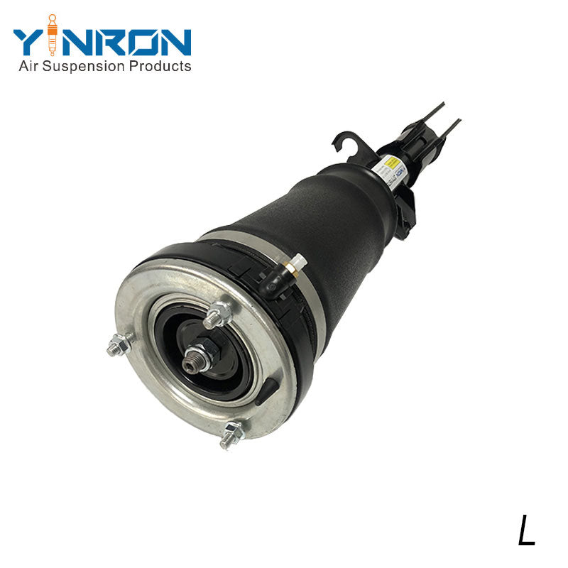 Detailed bottom mounting view for BMW X5 E53 front left air suspension strut (37116757501)