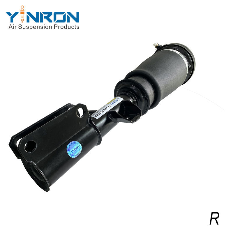 Side profile view for BMW X5 E53 front right air suspension strut (37116757502)