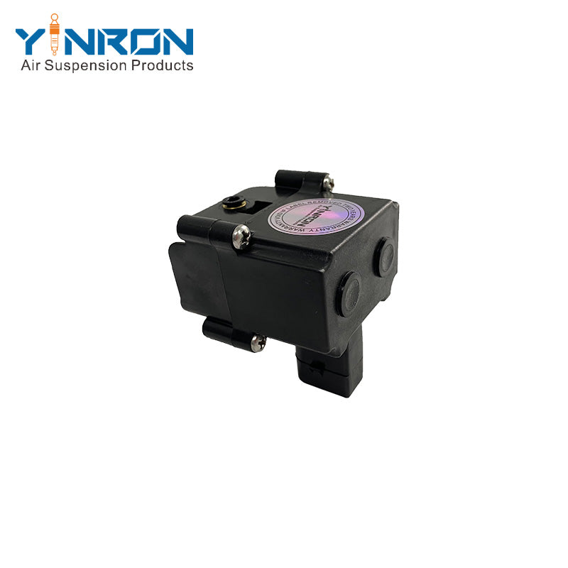Bottom perspective view for BMW X5 E70 air suspension valve block (37206859714)