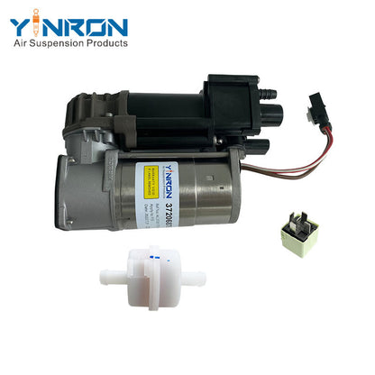 Full front view for BMW X5 F15 X6 F16 air suspension compressor pump with relay and air filter (37206875177)