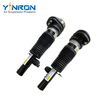 Matching pair set view for BMW X6 G06 front air suspension struts (37106892425 and 37106892426)