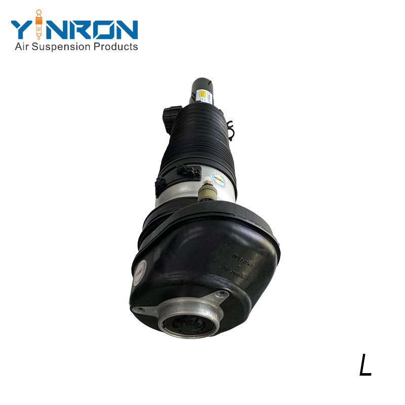 Detailed bottom mounting view for BMW X6 G06 front left air suspension strut (37106892425)