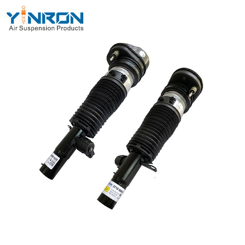 Matching pair set view for BMW X7 G07 front air suspension struts (37106869035 and 37106869036)