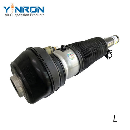 Detailed bottom mounting view for BMW X7 G07 front left air suspension strut (37106869035)