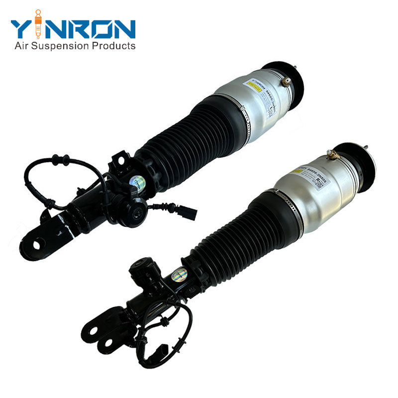 Dual side paired 45° shot of Hyundai Equus VI front ECS air strut set left 54605-3N550 right 54606-3N550