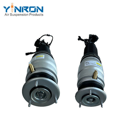 Full pair view of Hyundai Equus front left & right ECS air suspension struts OEM 54605-3N550 + 54606-3N550 for 2009~2016 models