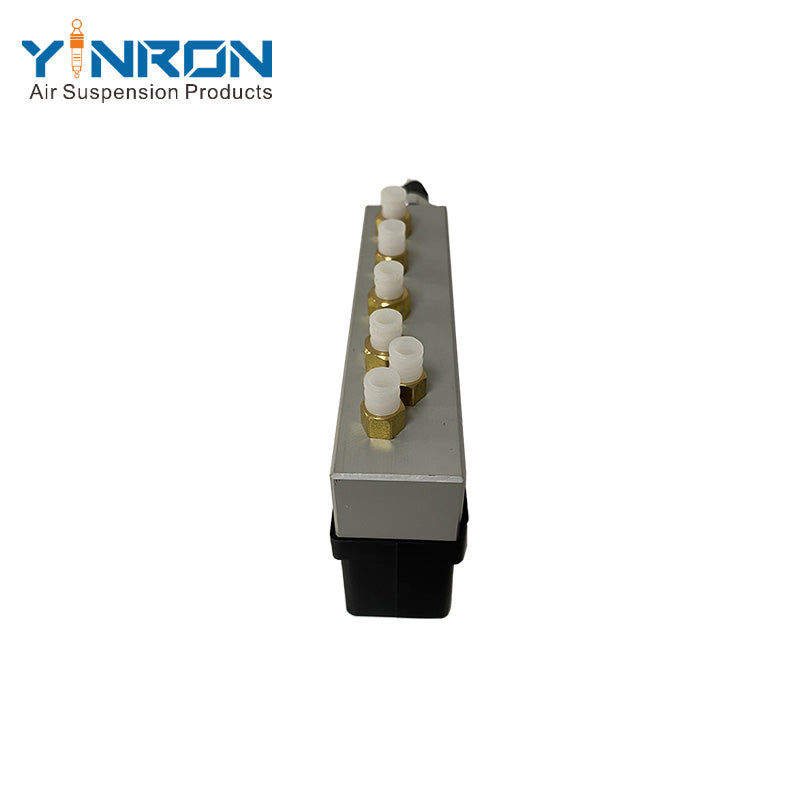 Detail view of Jaguar XJ 350 air suspension valve block (C2C2241)
