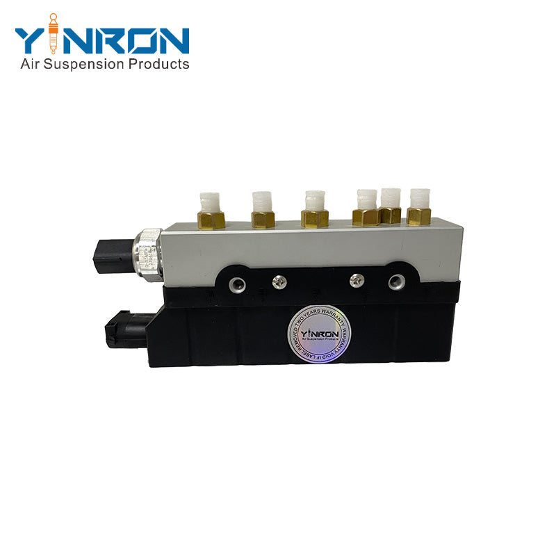 Vertical view of Jaguar XJ 350 air suspension valve block (C2C2241)