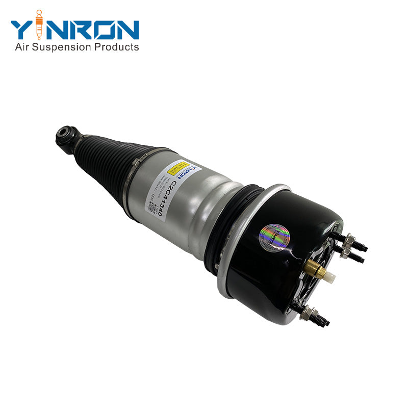 Side profile view of Jaguar XJ X350/X358 rear air suspension strut with CVD (C2C41340)
