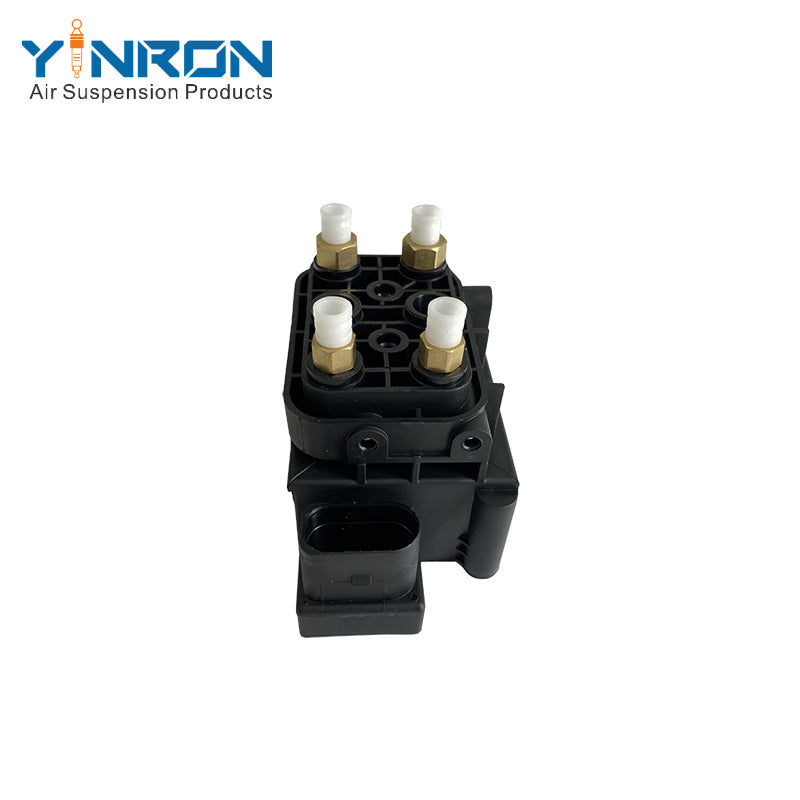 Side view for Jaguar XJ X351 air suspension valve block (C2D26814)