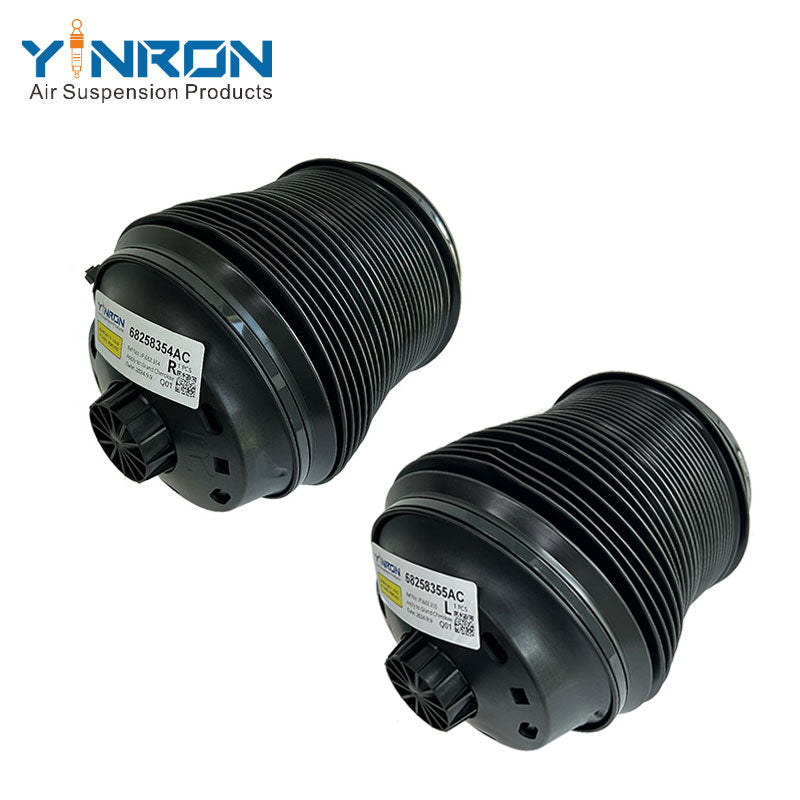 45-degree angled view of JEEP Grand Cherokee WK2 2016~2020 rear air suspension spring pair (68258355AC & 68258354AC)