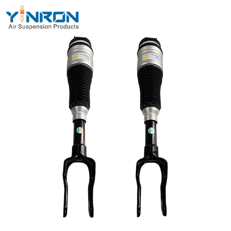Full main pair view of left & right front air suspension strut set for JEEP Grand Cherokee WK2 2011-2015 OEM 68029903AE & 68029902AE