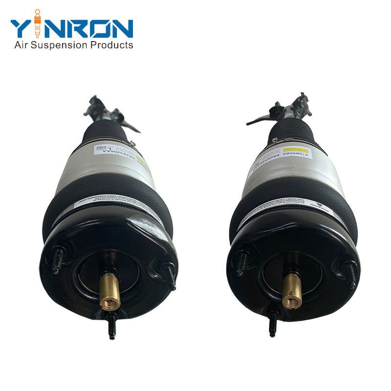 Full pair view of JEEP Grand Cherokee WK2 front air suspension strut (68253205AA & 68253204AA)