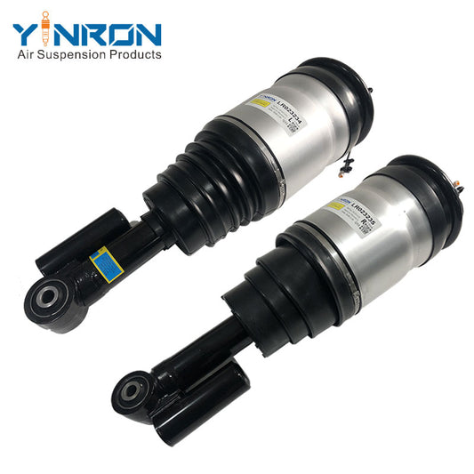 45-degree view of the pair of Land Rover Discovery 4 / Range Rover Sport L320 rear air suspension struts with VDS (LR023234 & LR023235)