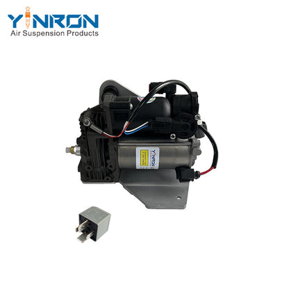 Full front view of Air Suspension Compressor Pump for Land Rover Discovery 4 L319 / Range Rover Sport (LR032902, with Relay)