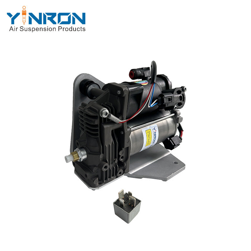 Side view of Air Suspension Compressor Pump for Land Rover Discovery 4 L319 / Range Rover Sport (LR032902, with Relay)
