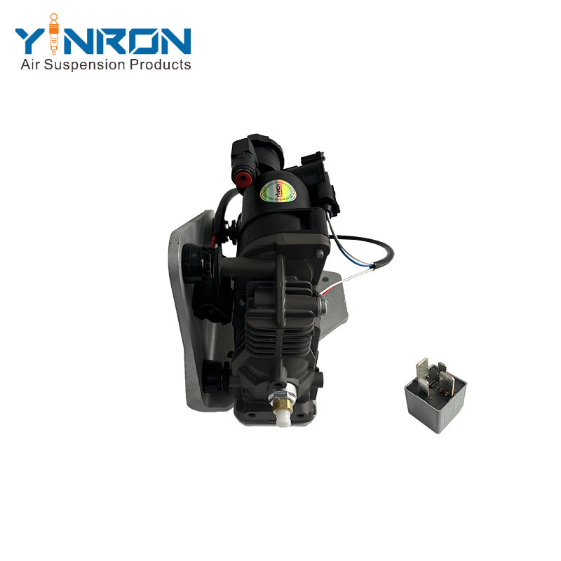 Vertical top-down view of Air Suspension Compressor Pump for Land Rover Discovery 4 L319 / Range Rover Sport (LR032902, with Relay)