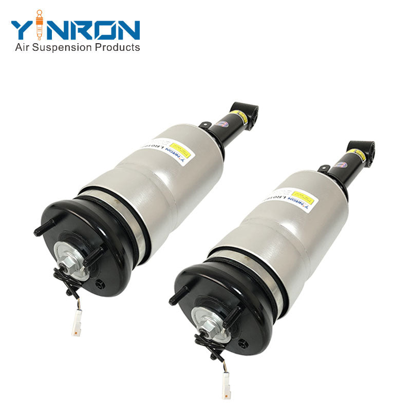 Dual-angle set view of Land Rover Discovery 4 / Range Rover Sport L320 front air suspension struts with VDS (LR019993)