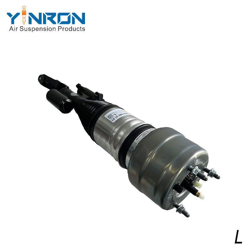 Full front view of Mercedes-Benz E-Class W213 4Matic front left air suspension strut with ADS (A2133202101)