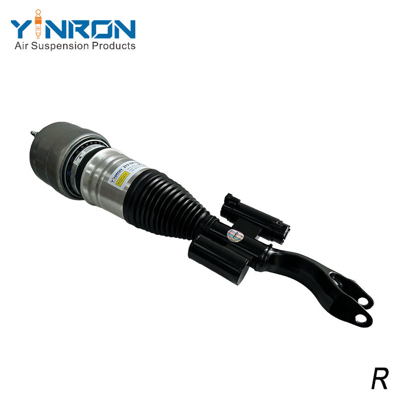 Full front view of Mercedes-Benz E-Class W213 AMG 4Matic front right air suspension strut (A2133202202)