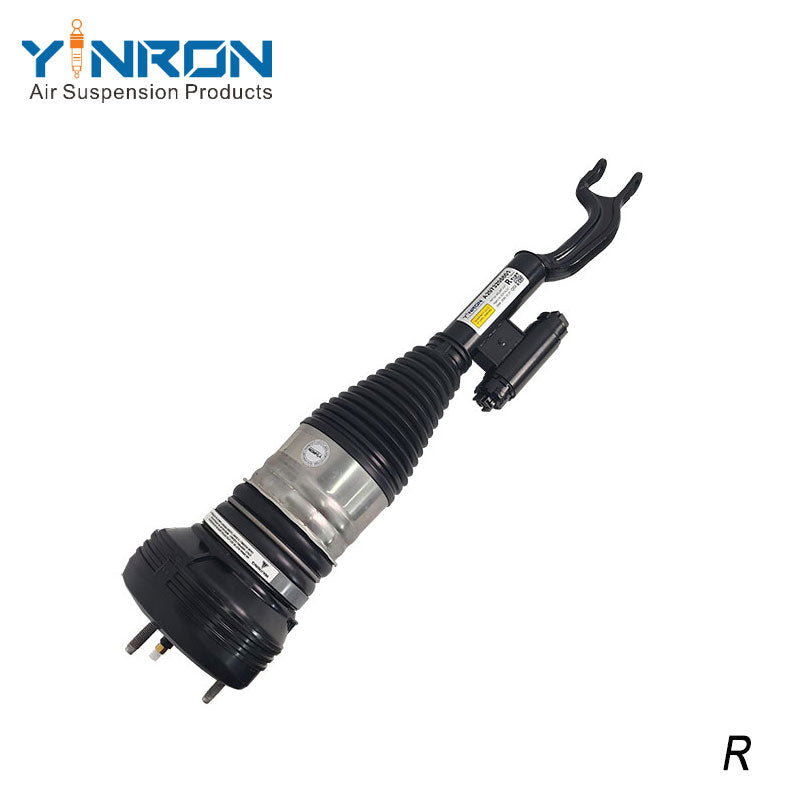 45-degree view of Mercedes-Benz EQS W297 4Matic front right air suspension strut (A2973205601)