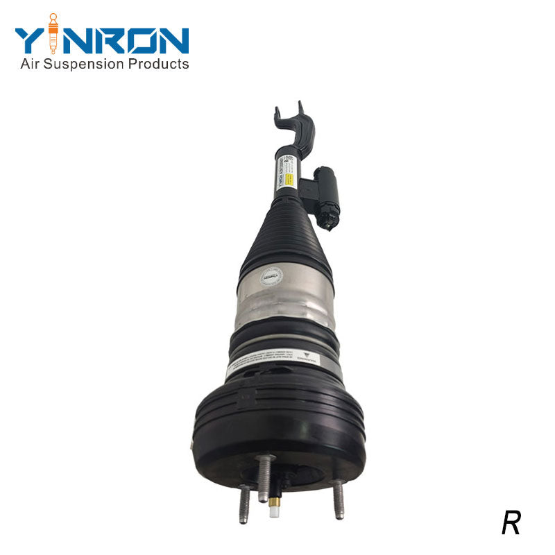 Bottom view of Mercedes-Benz EQS W297 4Matic front right air suspension strut (A2973205601)