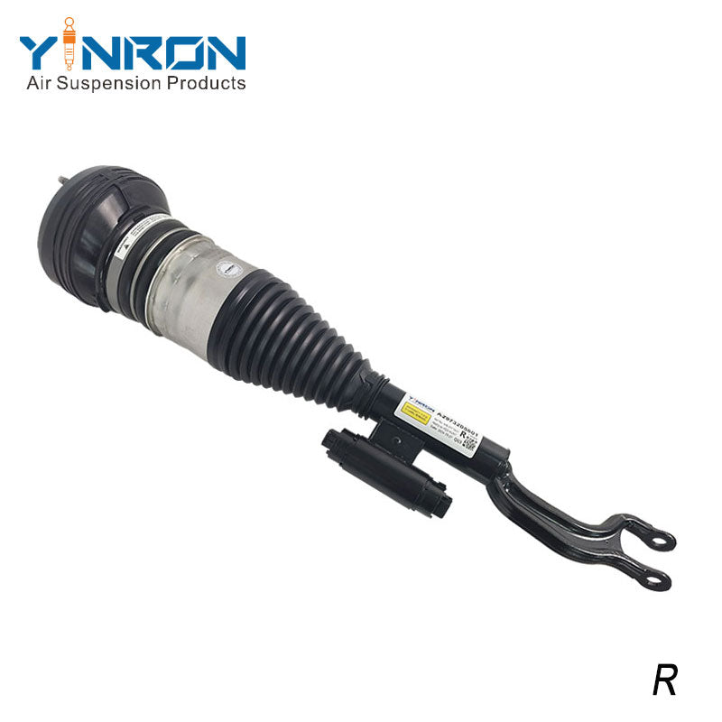 Side view of Mercedes-Benz EQS W297 4Matic front right air suspension strut (A2973205601)
