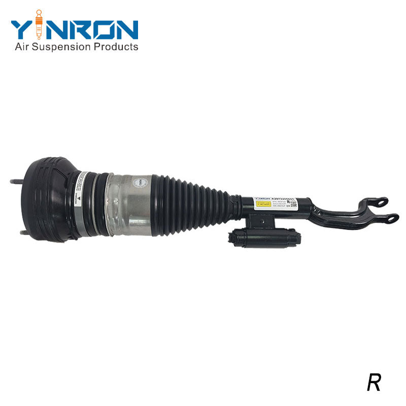 Vertical view of Mercedes-Benz EQS W297 4Matic front right air suspension strut (A2973205601)