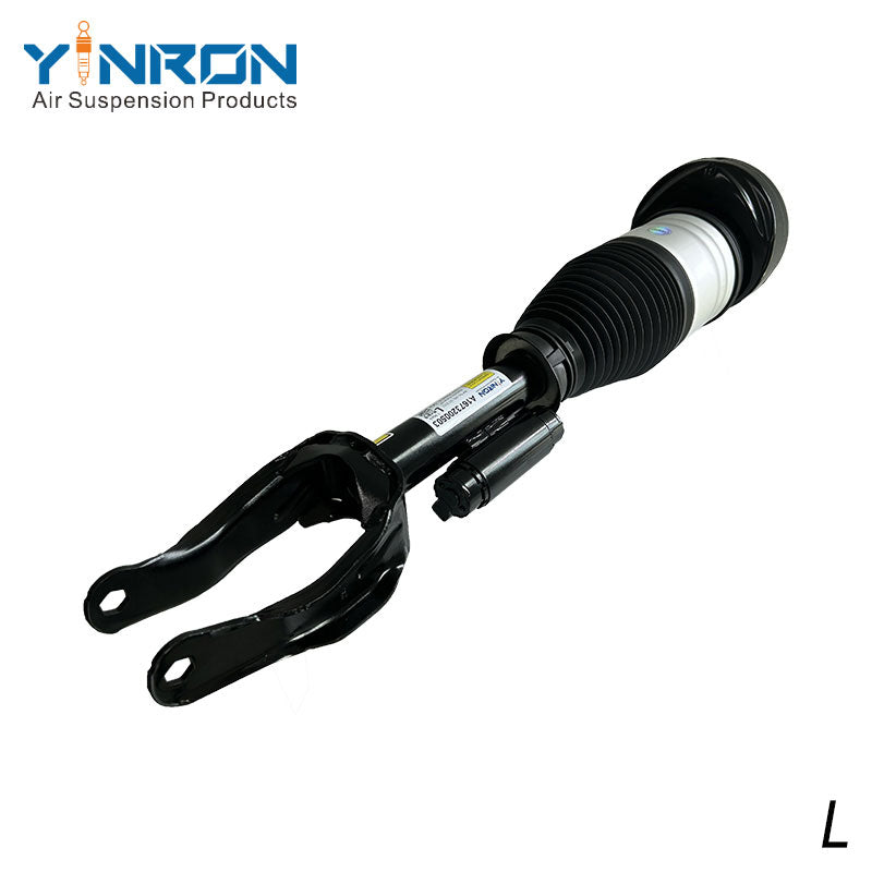 Detailed side profile view of Mercedes-Benz GLE-Class W167 front left air suspension strut (A1673200503)