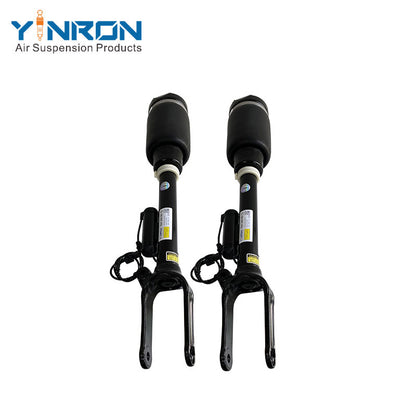 Perspective view of Mercedes-Benz ML W164 GL X164 air suspension strut pair (A1643206013) with ADS