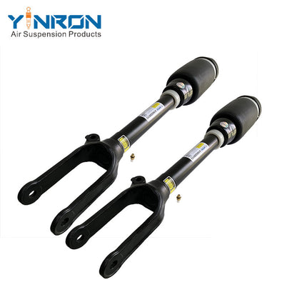 Full front view of Mercedes-Benz ML W164 GL X164 air suspension strut pair (A1643204413) without ADS