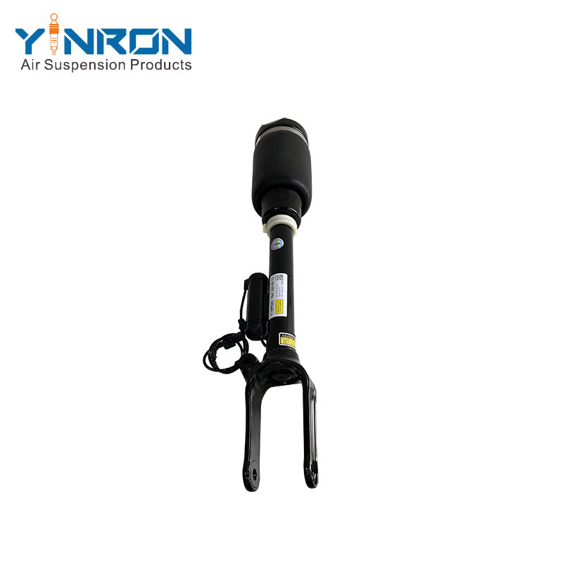 Angled top view of Mercedes-Benz ML W164 GL X164 air suspension strut (A1643206013) with ADS