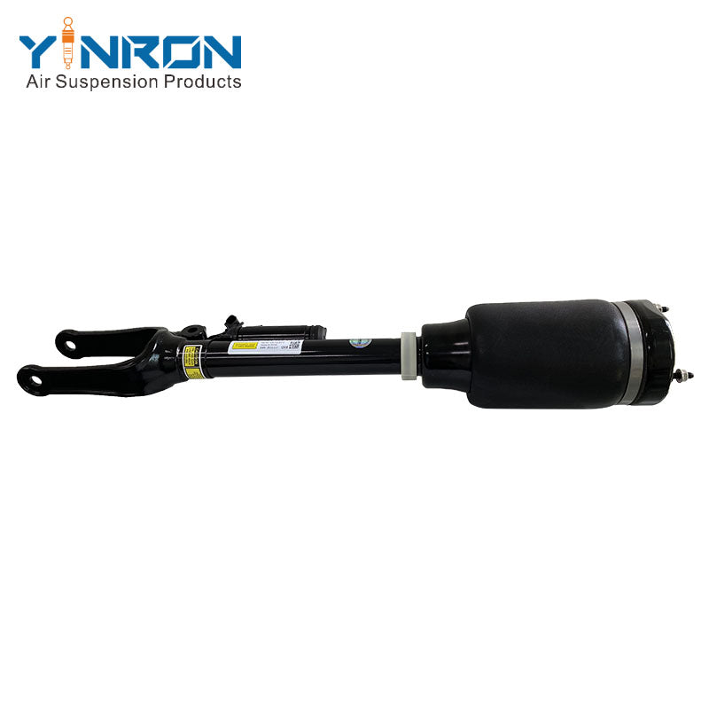 Horizontal side view of Mercedes-Benz ML W164 GL X164 air suspension strut (A1643206013) with ADS