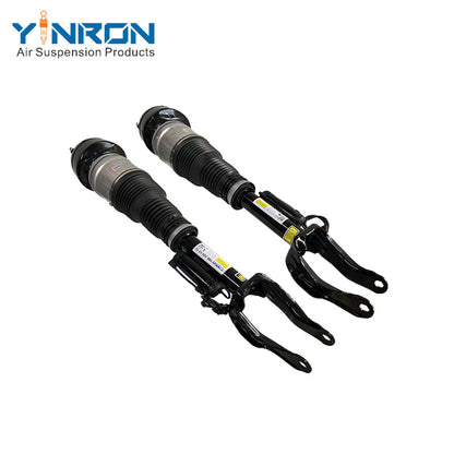 Pair view of Mercedes-Benz ML W166 GL X166 front air suspension struts (A1663201313-A1663201413) with ADS