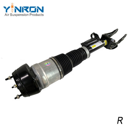 Air sleeve texture detail view of Mercedes-Benz ML W166 GL X166 front air suspension strut (A1663201413) with ADS