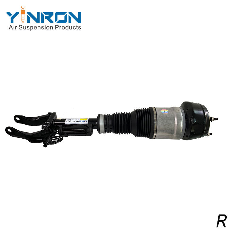 Front view of Mercedes-Benz ML W166 GL X166 front air suspension strut (A1663201413) with ADS