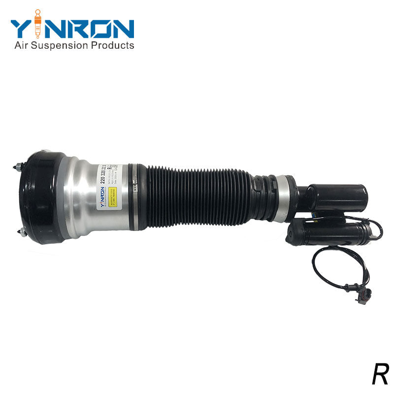 Eye-level view of Mercedes-Benz S-Class W220 4Matic front right air suspension strut (A2203202238)