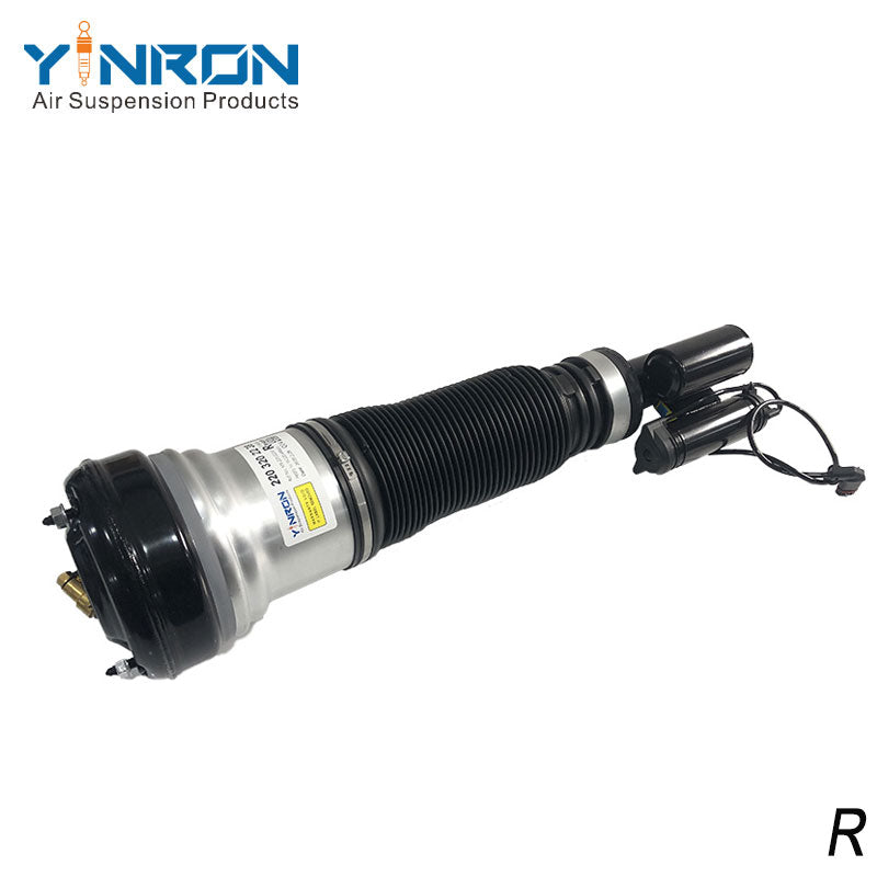 Full front view of Mercedes-Benz S-Class W220 4Matic front right air suspension strut (A2203202238)