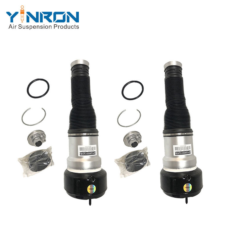 Detailed two-pack view of Mercedes-Benz S-Class W221 rear air suspension springs (A2213205513)