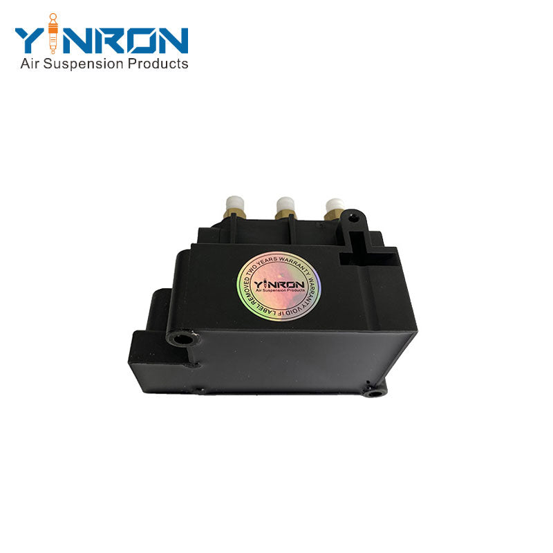 Bottom logo detail view for Mercedes-Benz S Class W222 air suspension valve block (A2123200358)